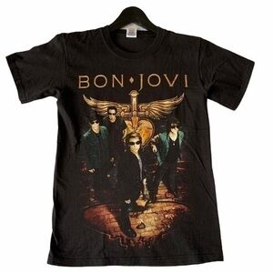 Vintage Bon Jovi 2011 Tour Band T-shirt Black S